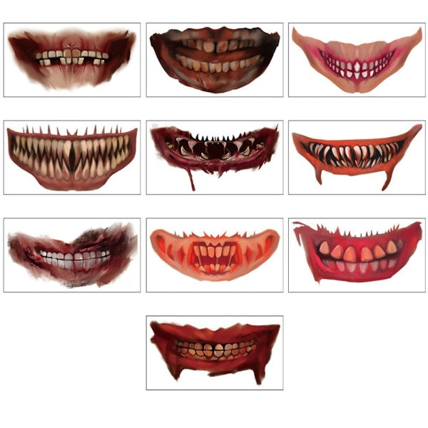 10st Muntatueringar - Halloween