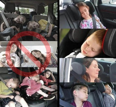 Nackstödskudde till bilen (Svart)