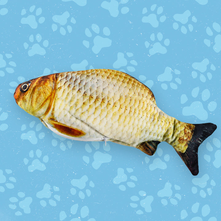 Sprattlande fisk - Kattens bästa leksak!