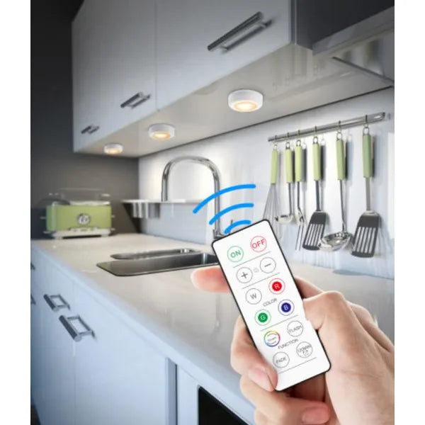 LED-spotlights med Fjärrkontroll (6st)