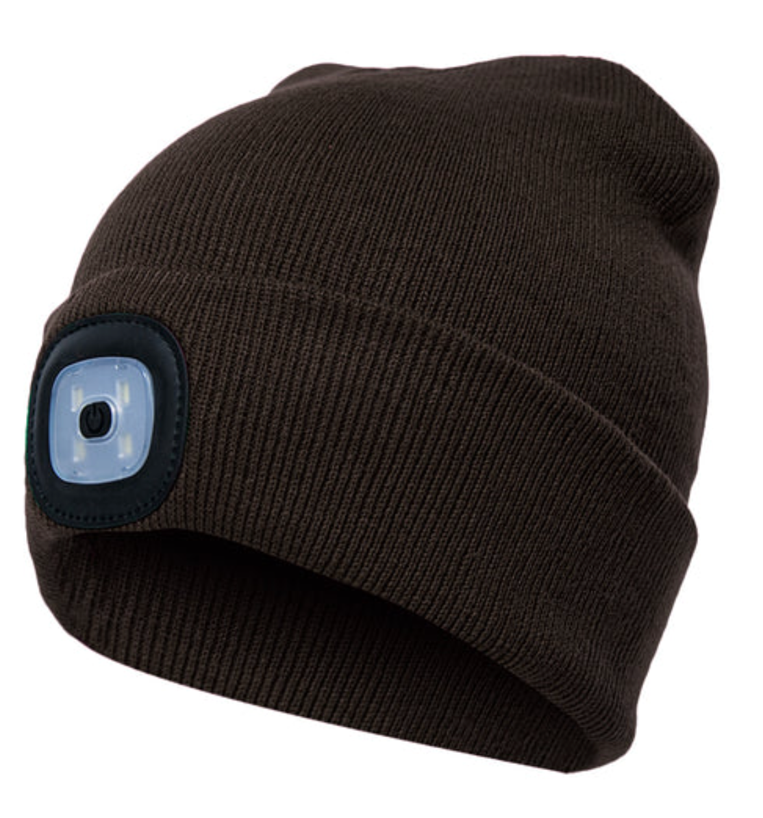 LED-Beanie - Stickad mössa med inbyggd LED-lampa!