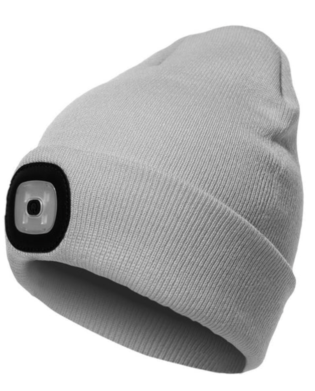 LED-Beanie - Stickad mössa med inbyggd LED-lampa!